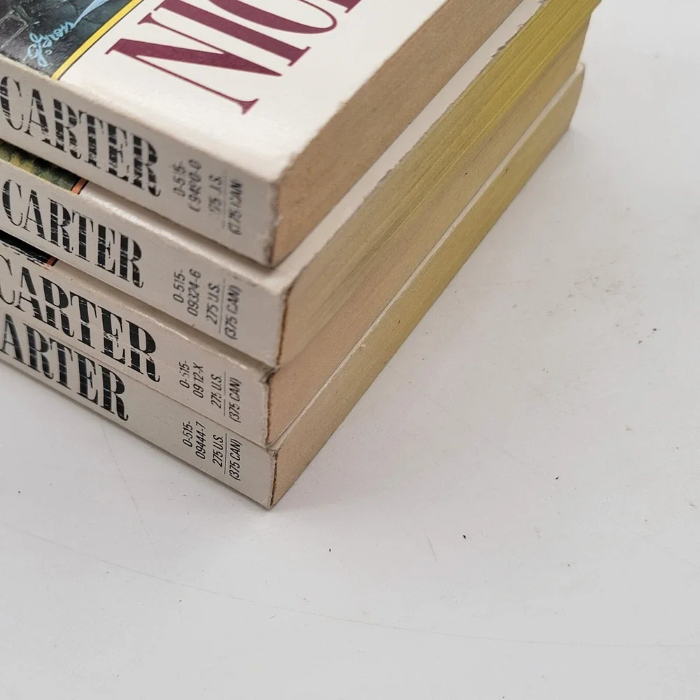 Nick Carter Killmaster Paperback Lot 4 Books 228 232 234 235 Spy Action Good